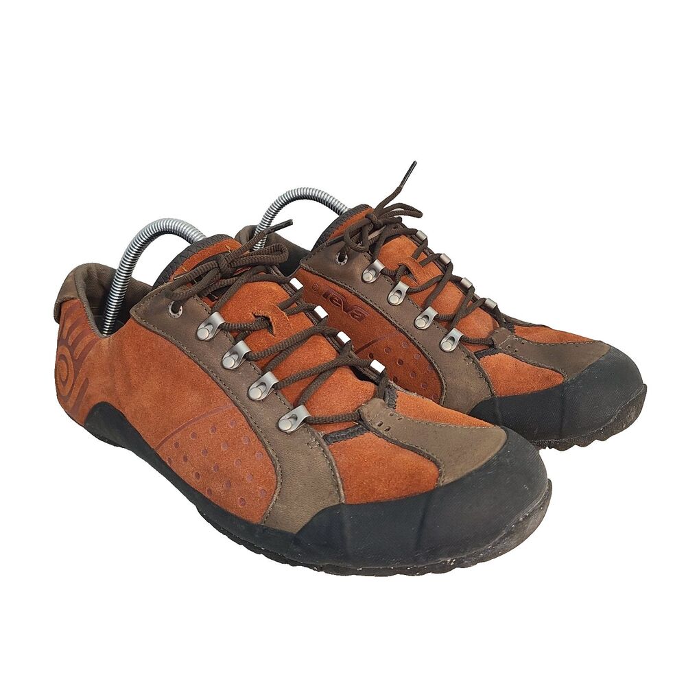 Teva Keagan 6052 VTG Suede Trail Hiking Shoes 11.5 Rust Brown Gorpcore Granola